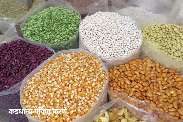 कडधान्य पॅकिंग करणे