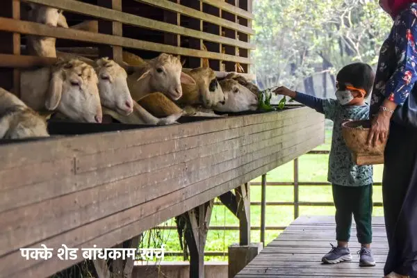 पक्के शेड बांधकाम खर्च